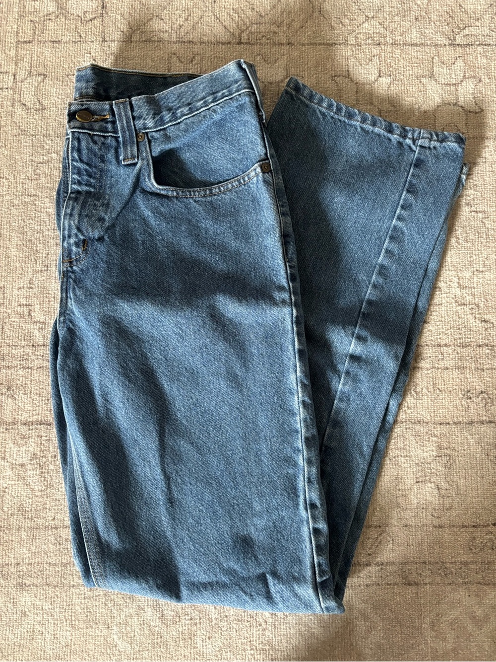 Carhartt Medium Blue Straight-Leg Denim Jeans